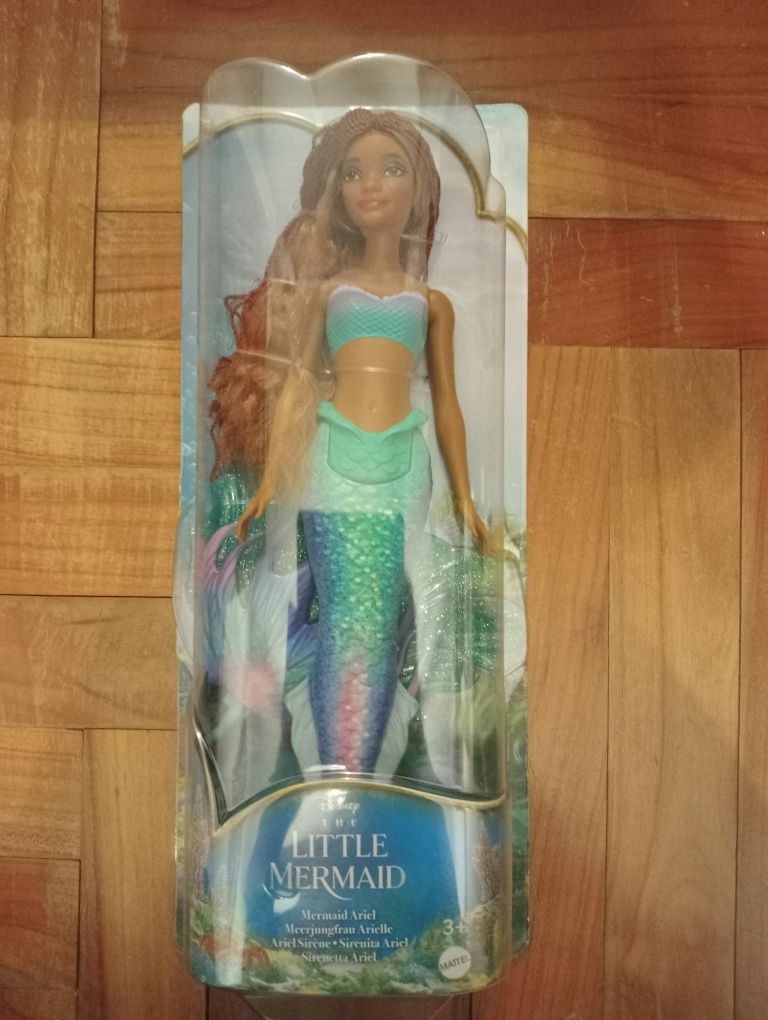 Mała syrenka little mermaid lalka filmowa Ariel Arielka Disney Mattel