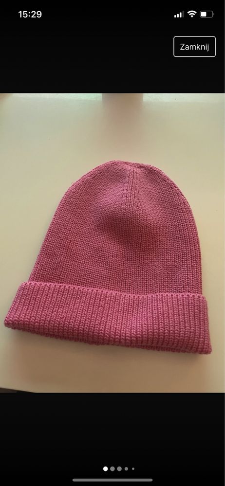 czapka zara różowa 56 cm