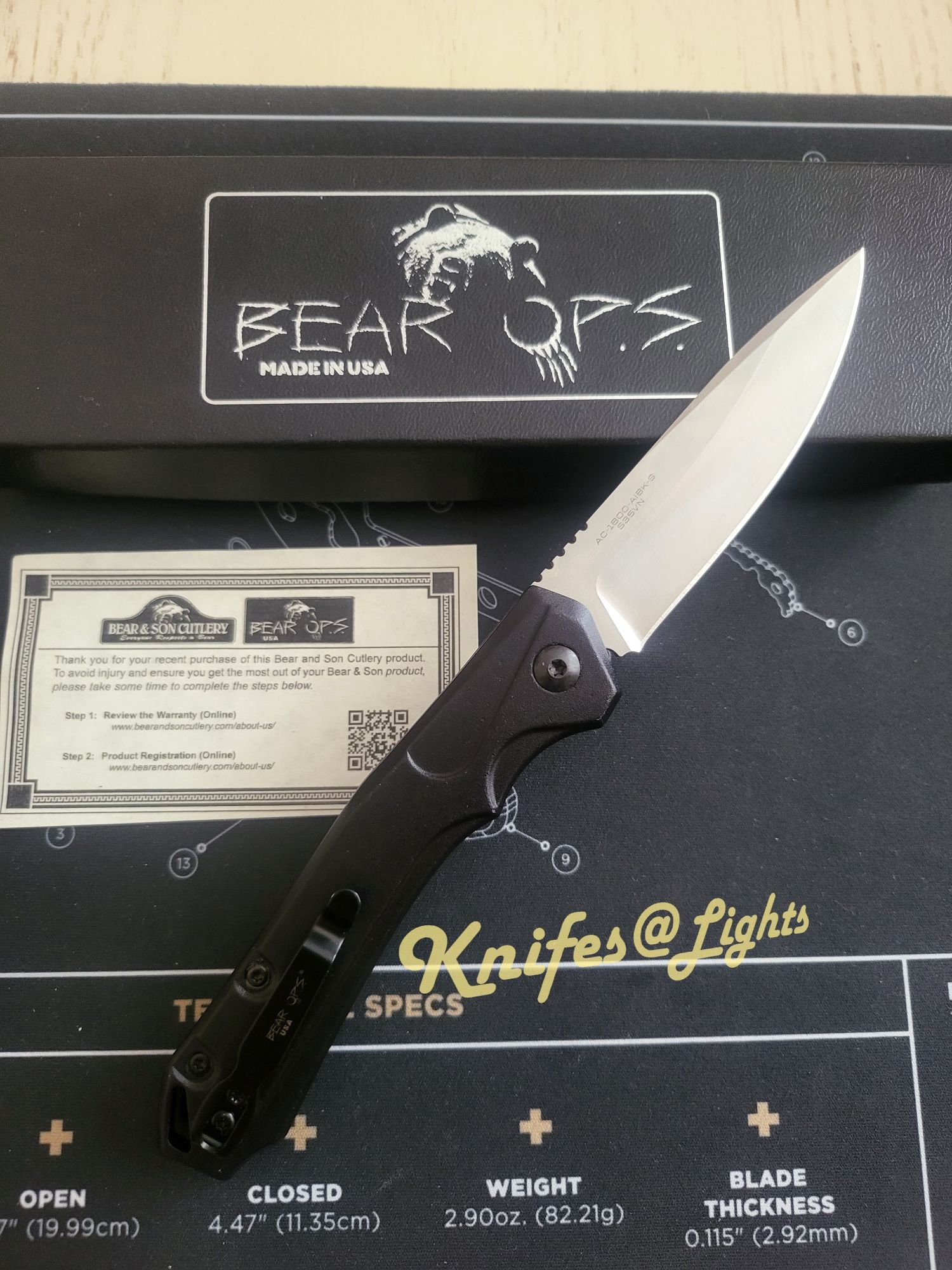 Bear Ops XVI Auto, S35VN