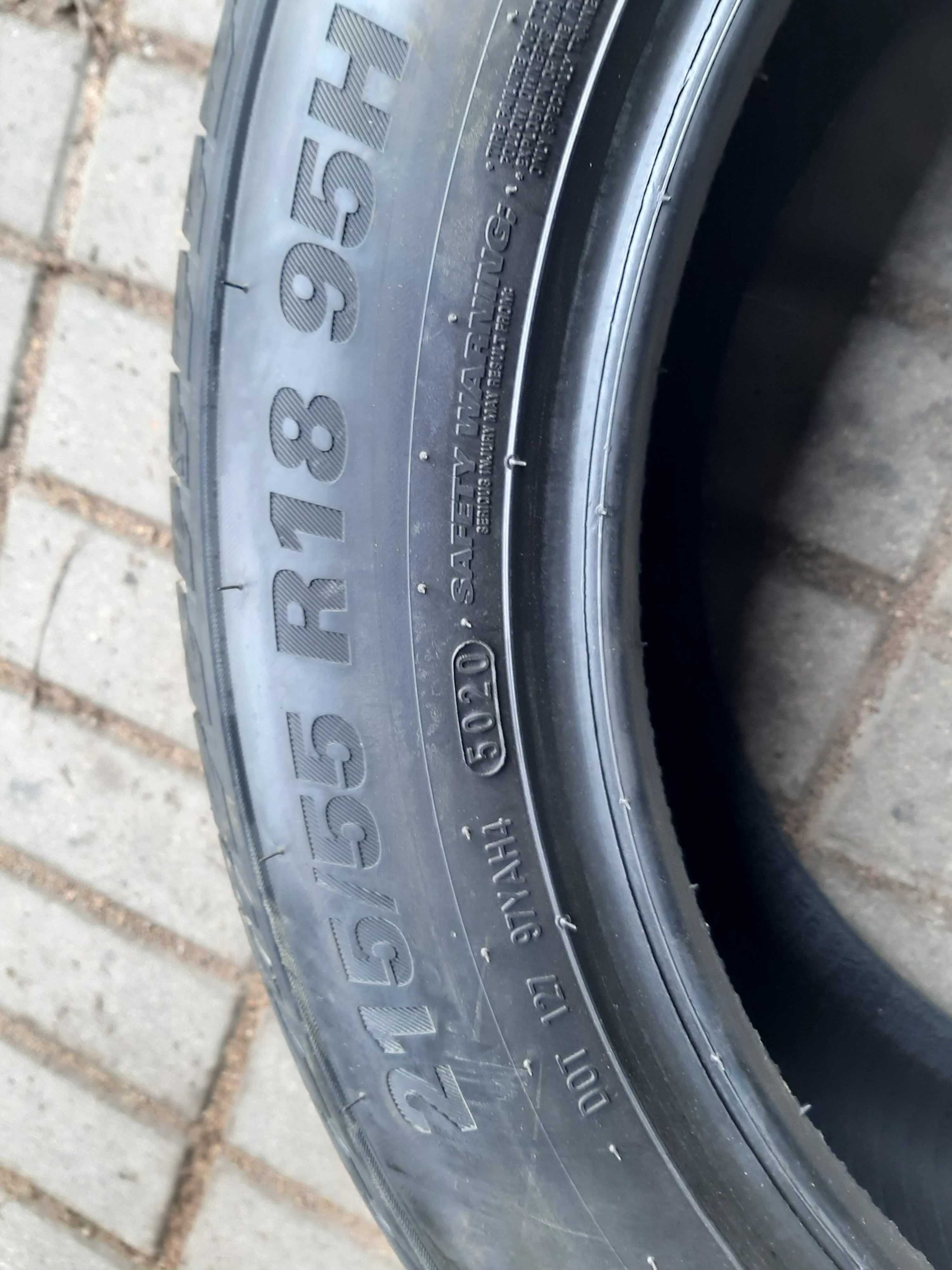 4x Opony letnie 215/55R18 Kumho Ecsta HS51 / 2021r / Jak Nowe / Demo