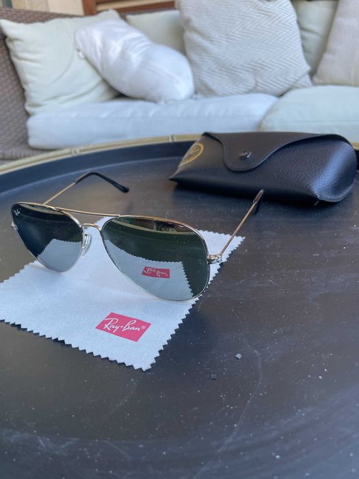 ÓCULOS DE SOL ORIGINAIS RAY-BAN AVIATOR ESPELHADOS