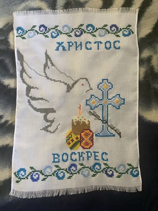 Рушник ручна робота в кошик