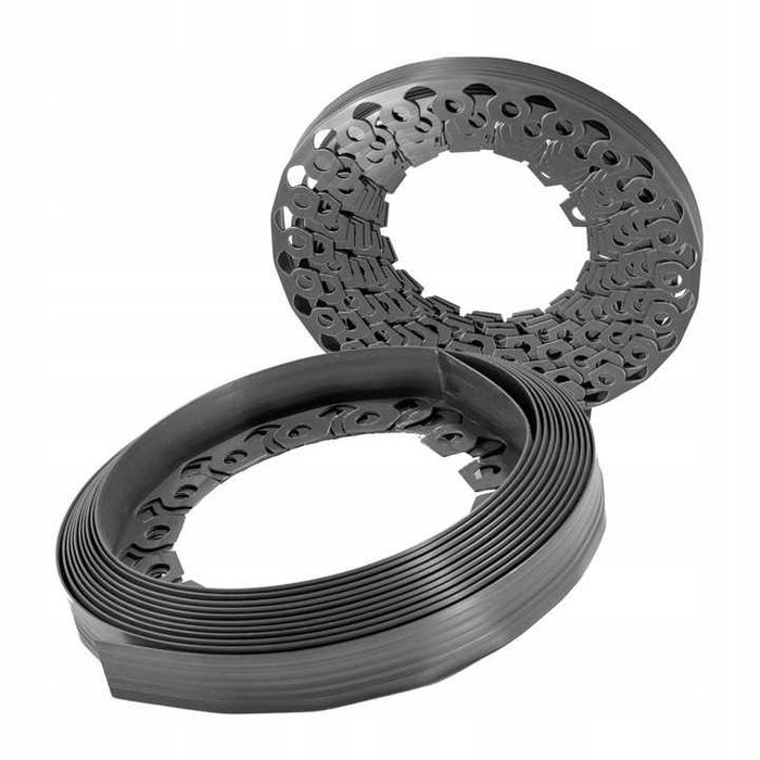 Obrzeże ogrodowe obrzeże trawnikowe plastikowe czarne obrzeża 2x10m