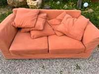 Sofa em tecidos confortável