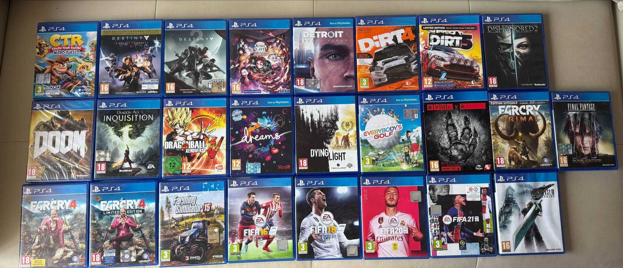 Jogos e Comando de Playstation 4