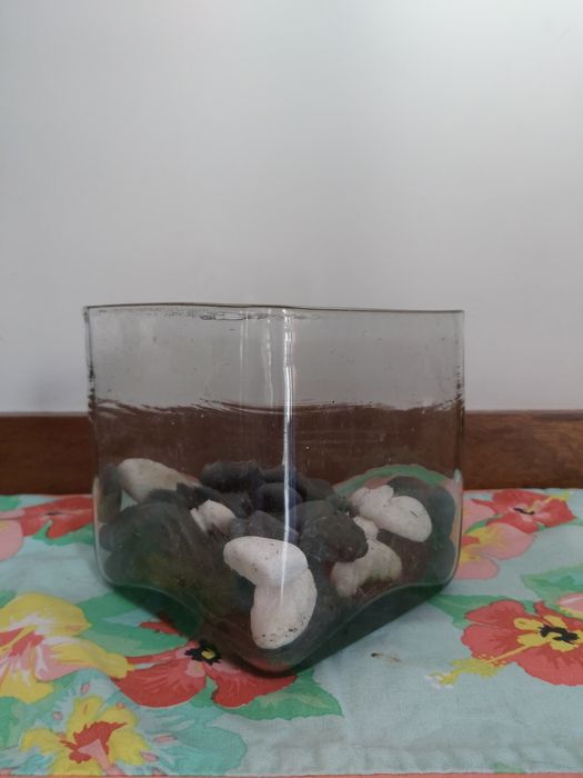 Vasos em vidro fosco