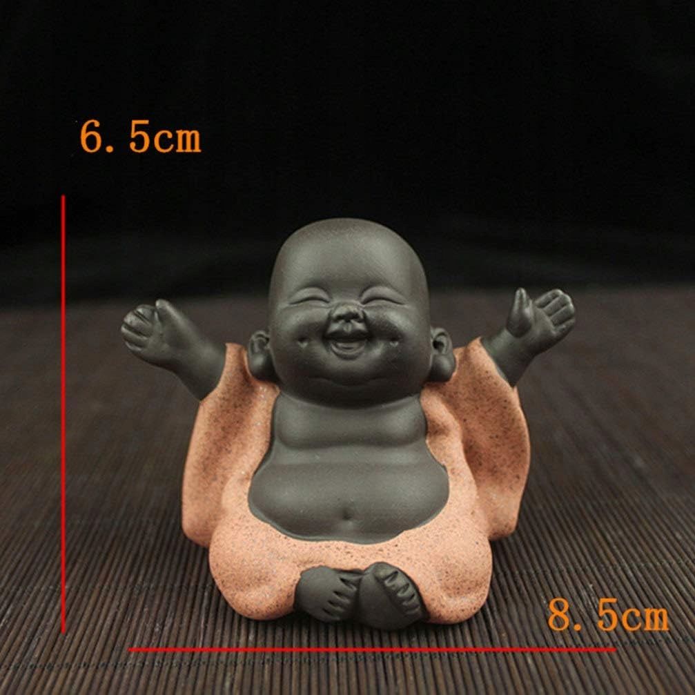 Uroczy ceramiczny mnich szczęśliwy posąg Budda figurka dekoracyjna
