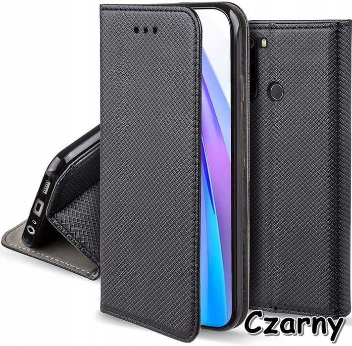 Etui Smart Magnet do Xiaomi Redmi Note 8T + Szkło Hartowane