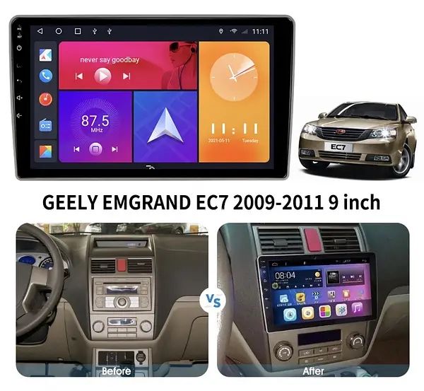 ЧУДОВИЙ ЗВУК CarPlay швидкий процесор Джилі Geely England EC7 2009-16