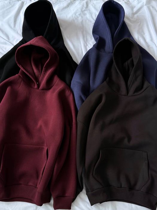 Базове худі на флісі, універсальне для чоловіків та жінок