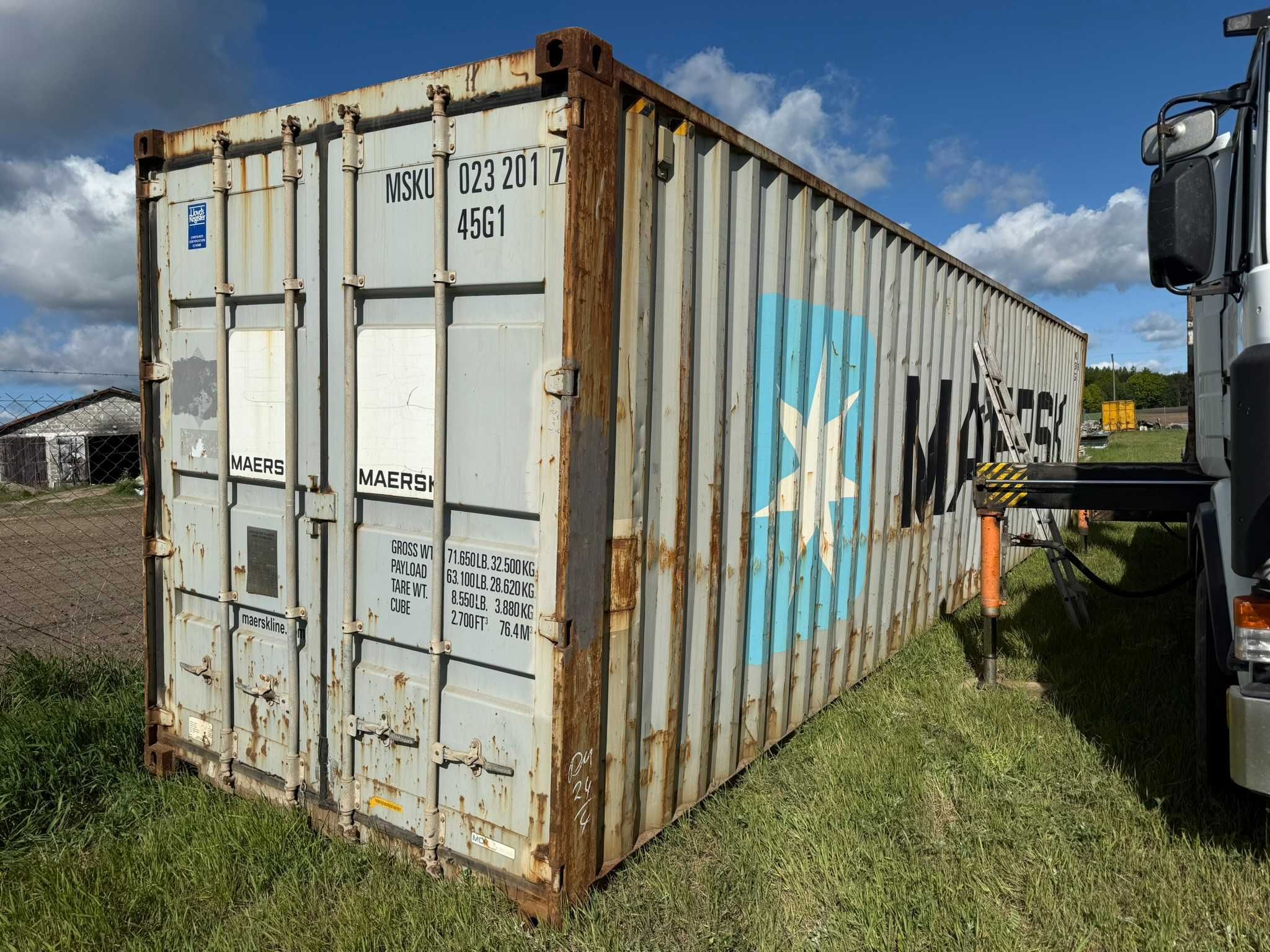 Kontener 40' HC High Cube