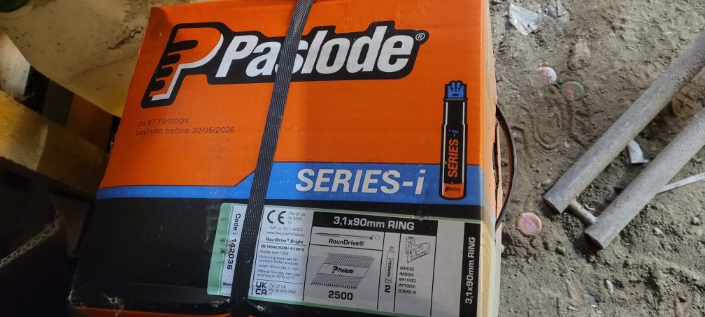 Gwoździe paslode 90mm pierścienie oryginał
