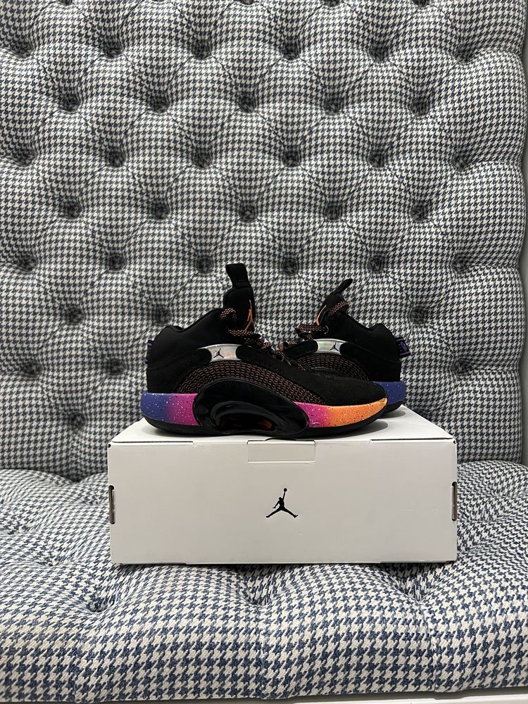 Buty NIKE Air Jordan XXXV GS sunset czarne rozm EU 37,5