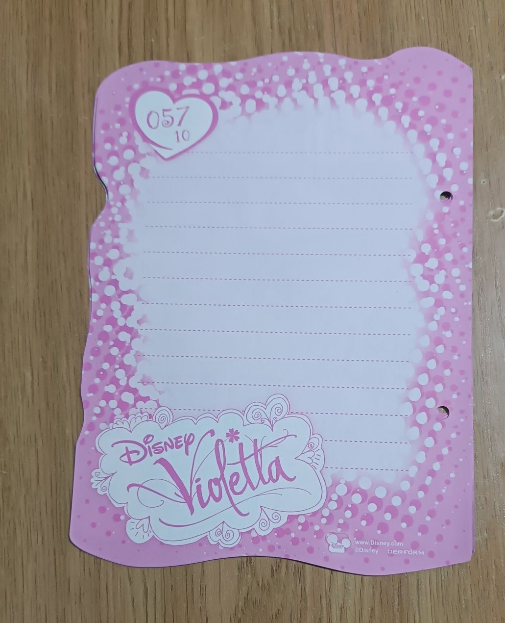 Duża karteczka /naklejka VIOLETTA