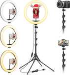 Lampa Pierścieniowa Fotograficzna Do Telefonu LED 12,6" Statyw Uchwyt