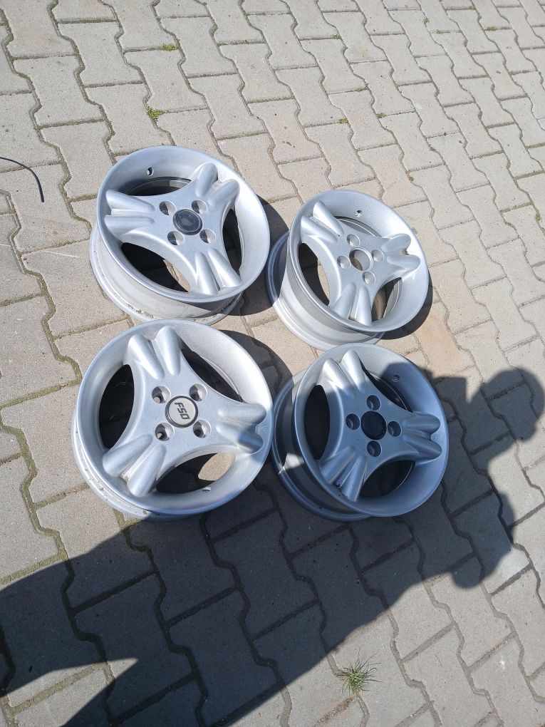 Alufelgi 13, polonez fiat 4x98, po renowacji