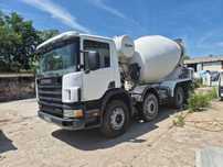 Scania 124C 360 8x4, 10m3 Stetter betonomieszarka, resory, manual  gruszka do betonu, mercedes, pompogruszka, pompa do betonu