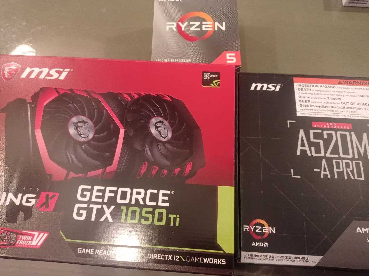 Komputer gamingowy Ryzen 5 / GTX 1050 Ti / 16GB / SSD