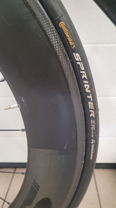 Koła karbon triathlon 88 mm Deda Elementi SL 88 szytka