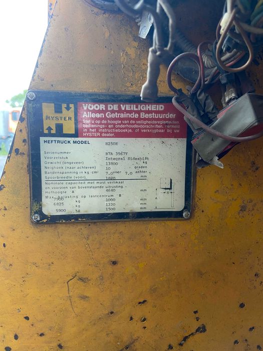 Wózek widłowy HYSTER H250E 8T