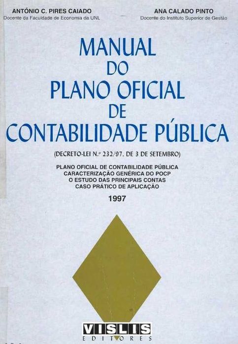 Livro Manual do Plano Oficial de Contabilidade Pública - VISLIS