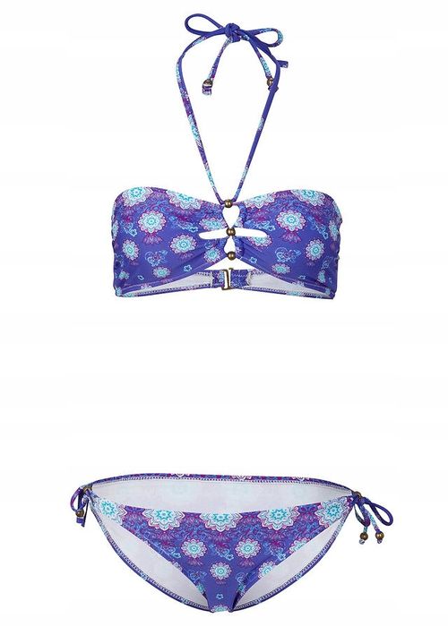 Bikini bandeau chabrowe we wzory ^44