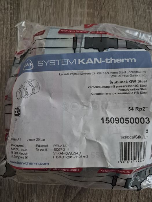 Śrubunek Kan-therm 54