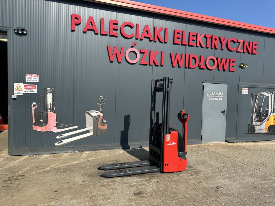 Paleciak elektryczny Linde 300 cm 1200 kg wózek Linde L 14 sztaplarka