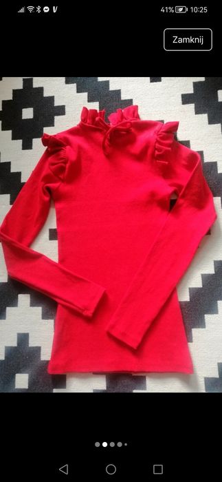 Sweter falbanka, motylek