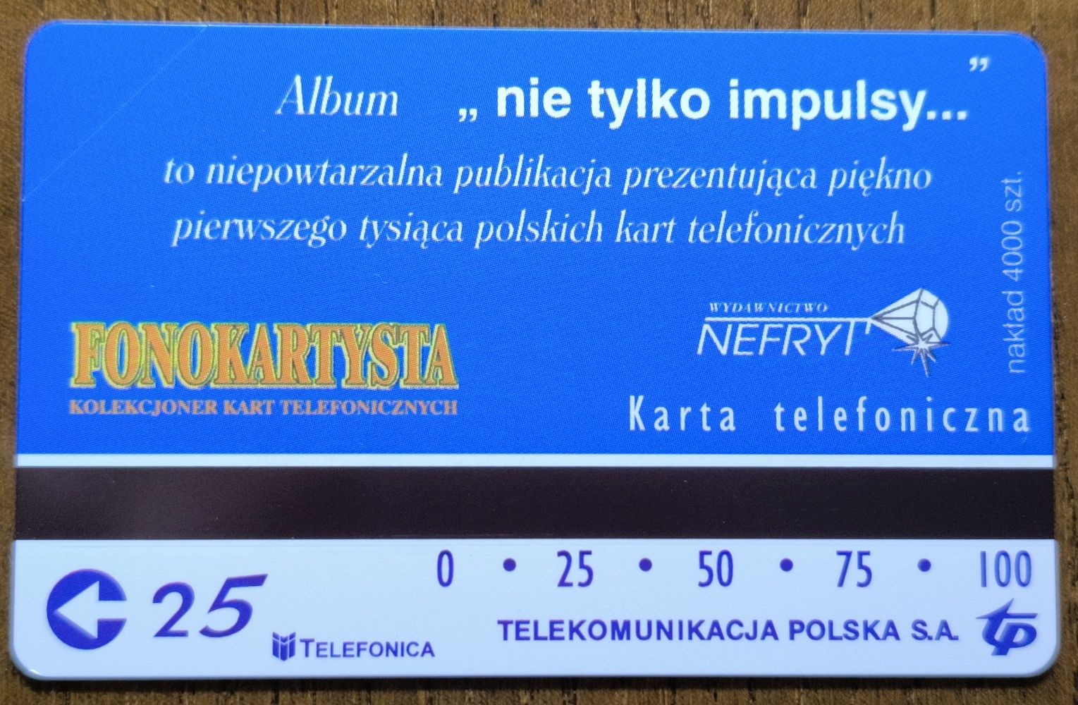 Karta magnetyczna - Album „Nie tylko impulsy” - NR 1029 - Nakład 4.100