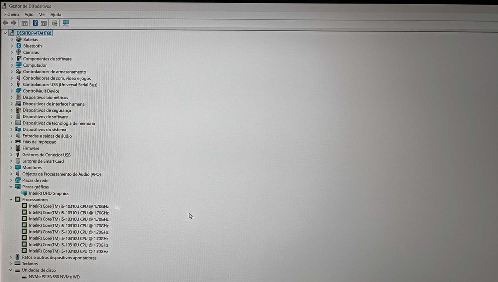 Dell Latitude 15 5510/Ecrã 15.6/i5 10ªger/16GB RAM/SSD NVME/Thunderbol