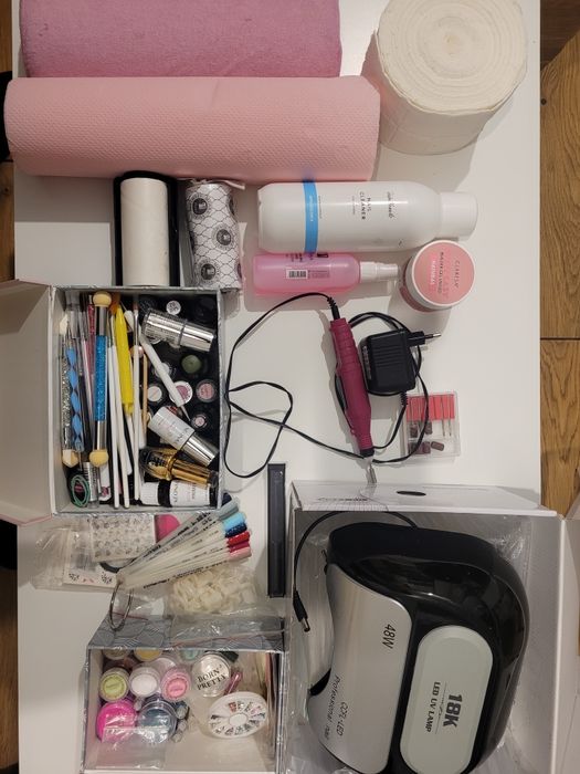 Duży zestaw do paznokci manicure