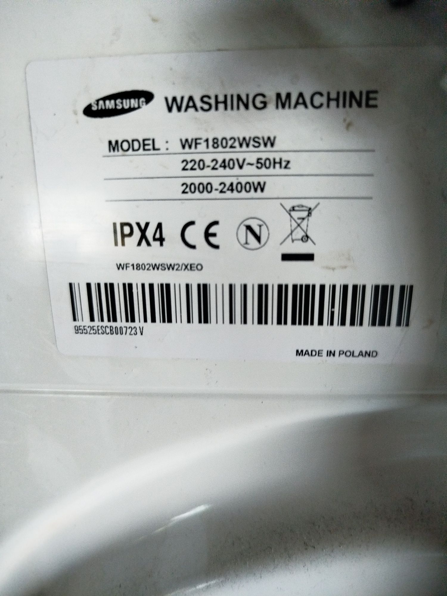 programator do pralki Samsung  WF1802WSW moduł