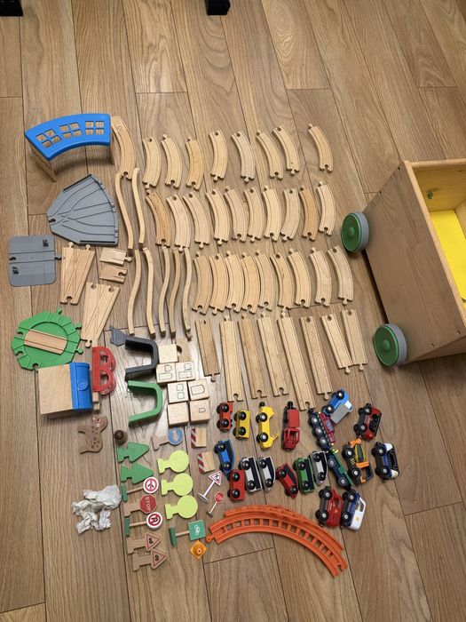 Tory drewniane ikea brio lidl wózek drewniany flisat skrzynia pociąg