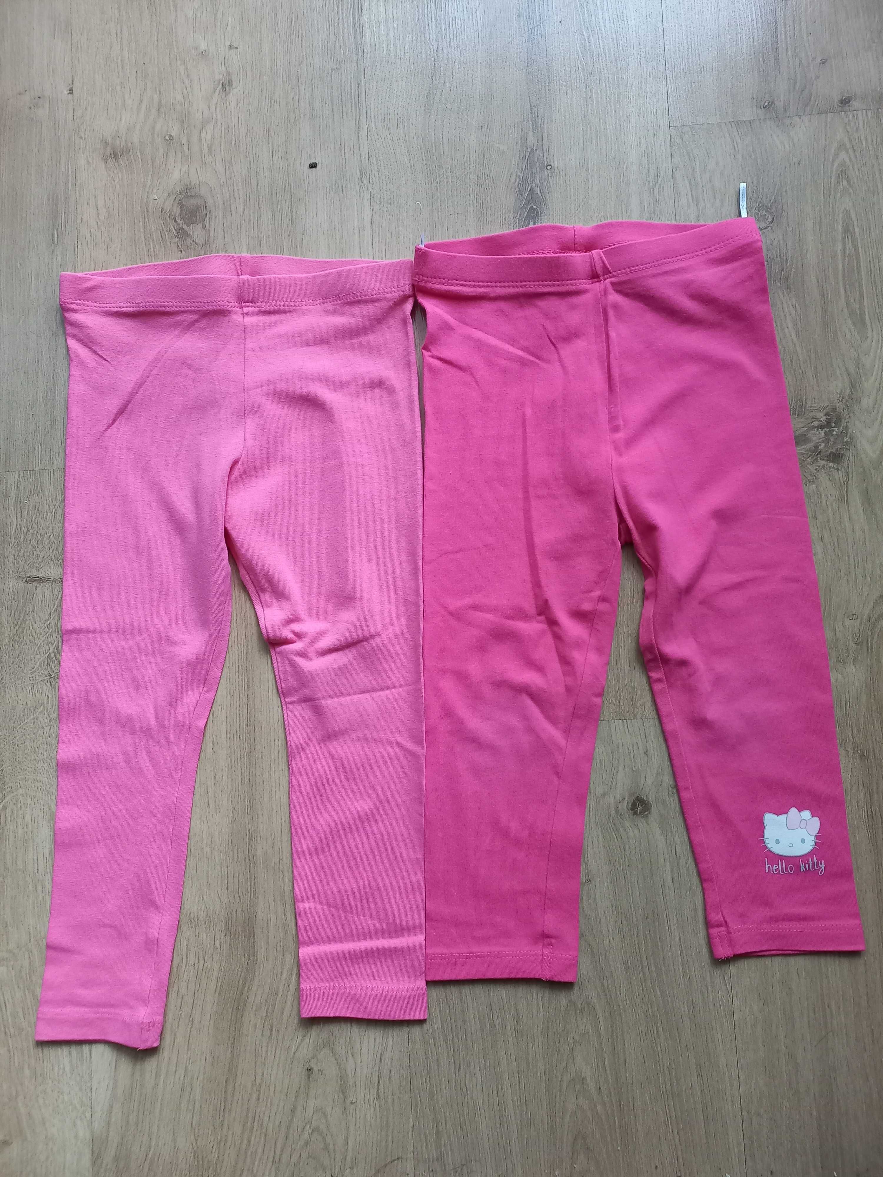 Różowe getry legginsy Hello Kitty 2 szt rozmiar 86
