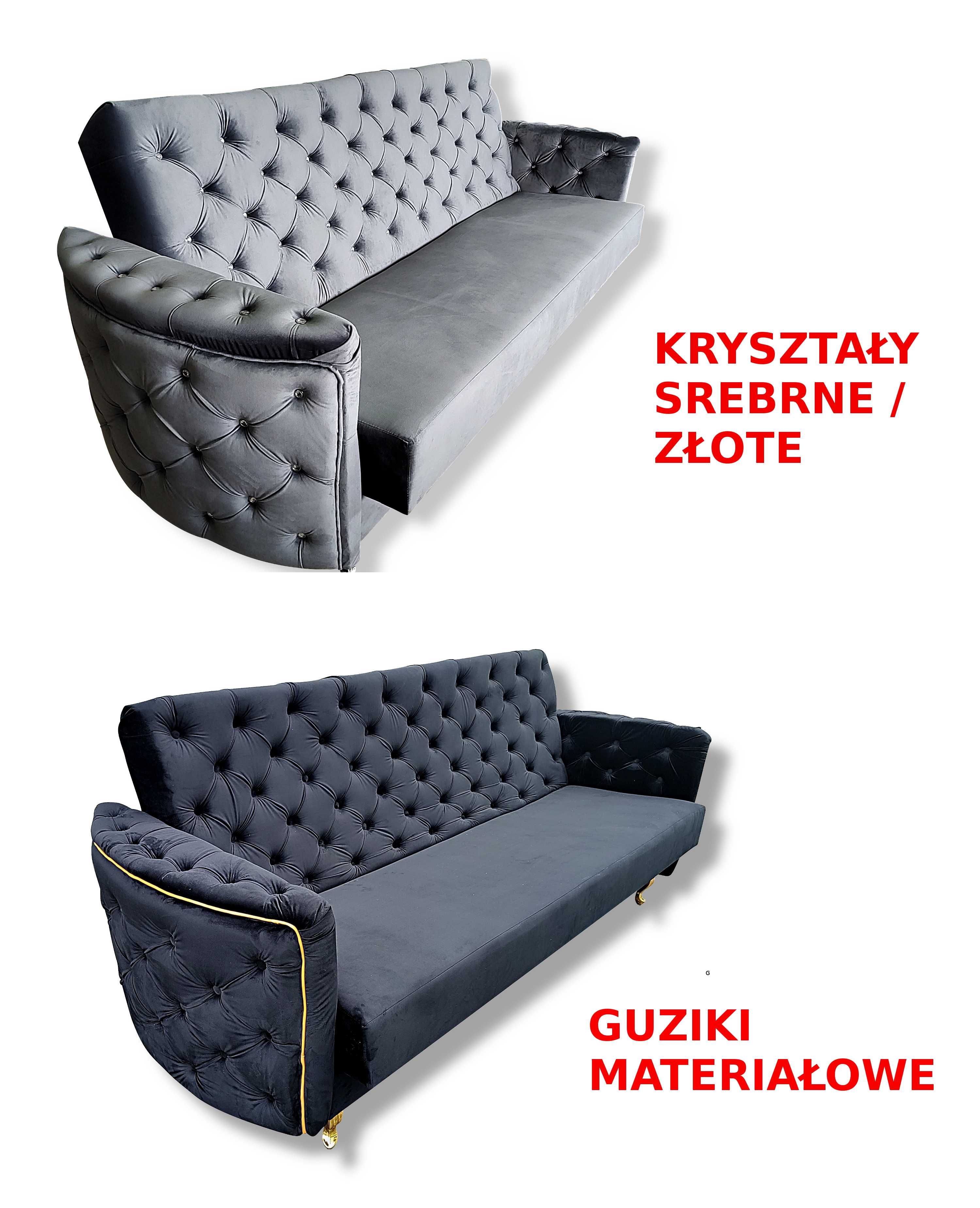 sofa z funkcją spania głęboki PIK rozkładana kanapa z bokami tapczan