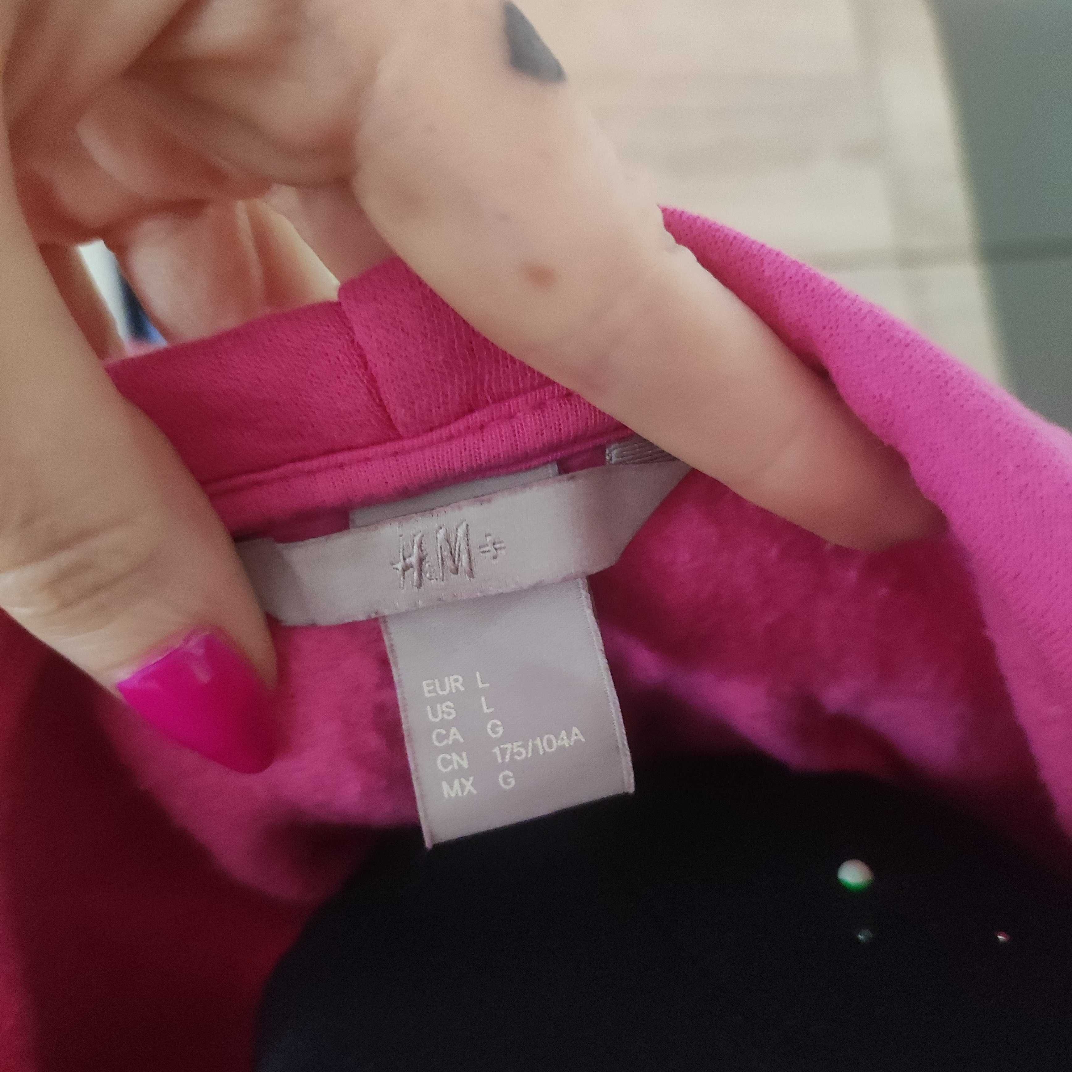 Różowa bluza oversize H&M L