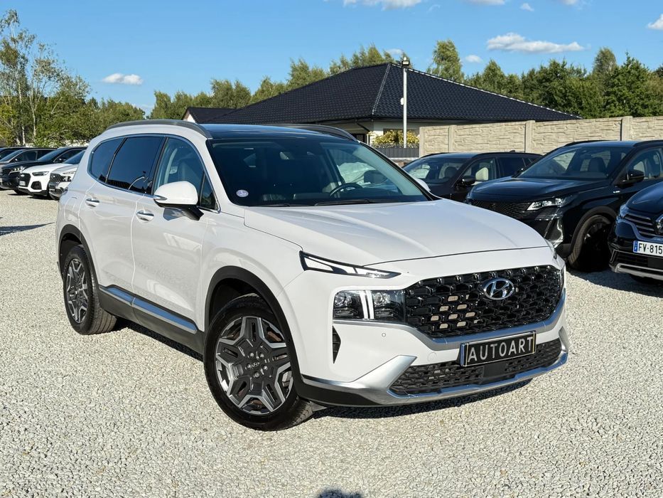 Hyundai Santa Fe F- VAT 23% 7-osob. Gwarancja 1,6 AWD 265 KM Hybryda Totalny Full