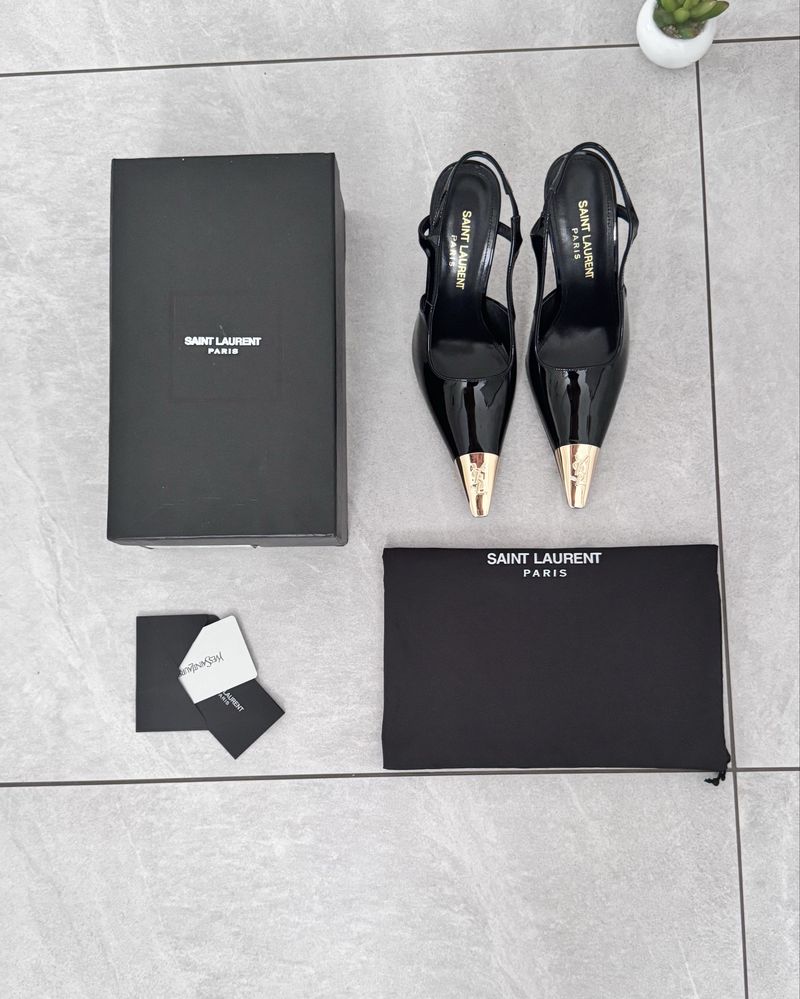 Szpilki Skora naturalna 37 Zestaw Saint Laurent