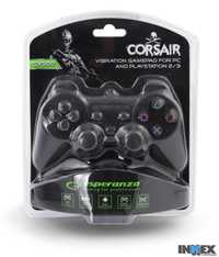 Nowy Gamepad PS2/PS3/PC USB Corsair Esperanza Czarny