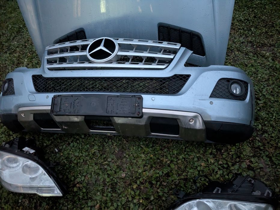 Капот фари радіатори решітка капота бампер комплект mercedes ML 164 ре