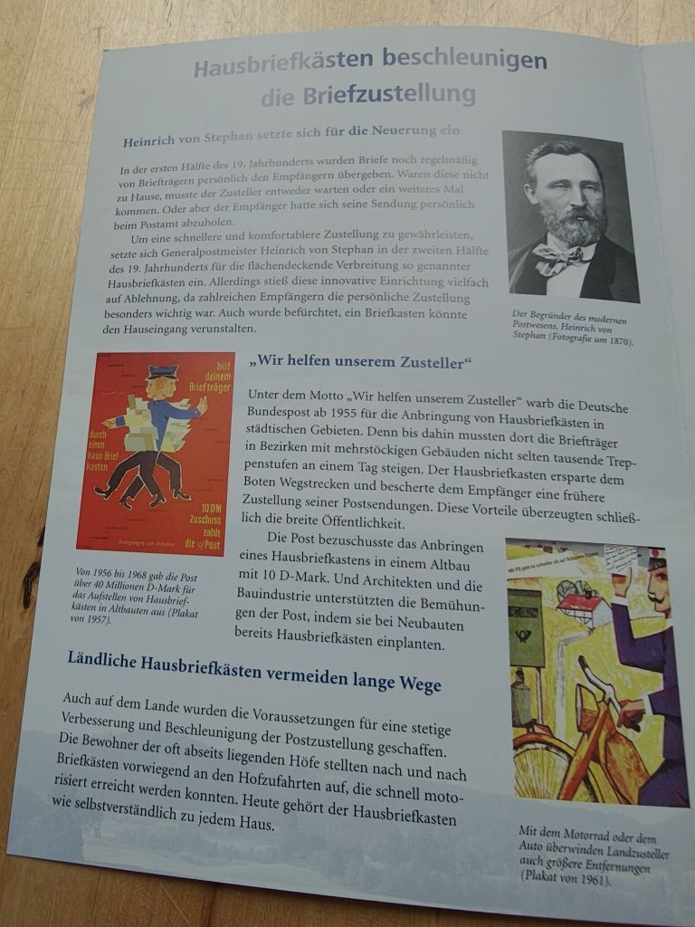 Folder ze znaczkiem z Niemiec