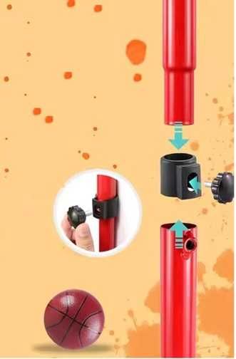 Дитячий набір для гри в баскетбол з регулюванням 75-200 см  насос м'яч