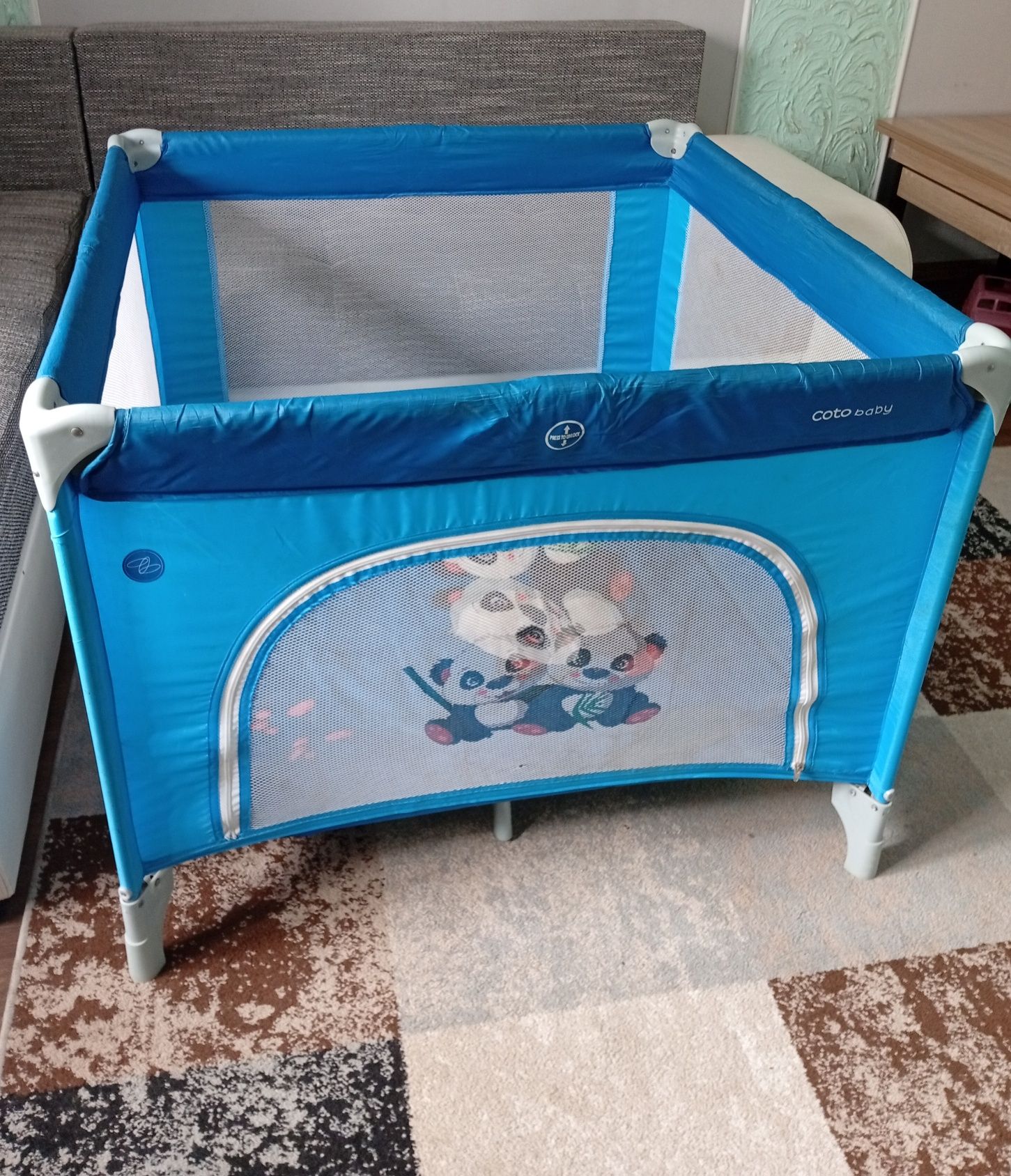Манеж квадратний Conti 100x100 Coto Baby.