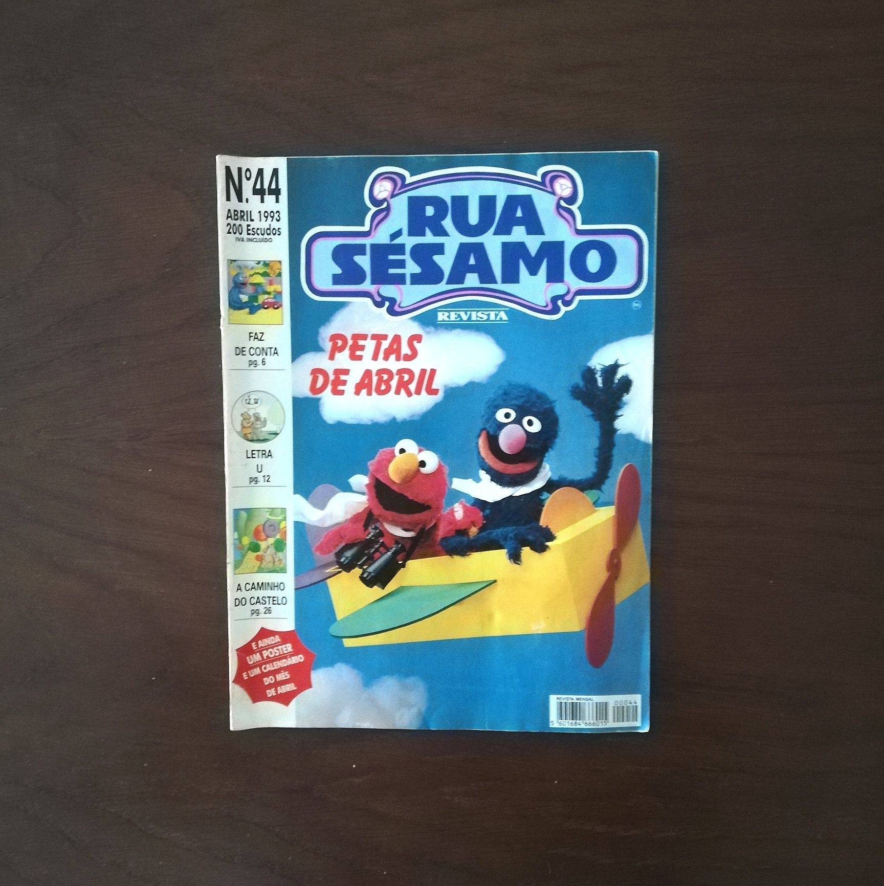 Conjunto de 3 Revistas "Rua Sésamo", 1992/1993