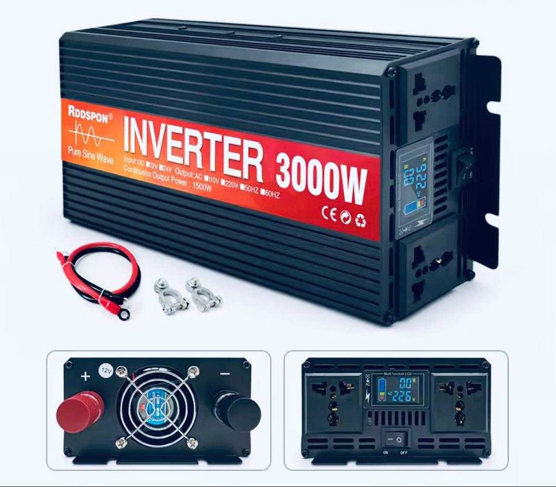 Инвертор 12 вольт 3 кВт Інвертор RDDSPON 3000W