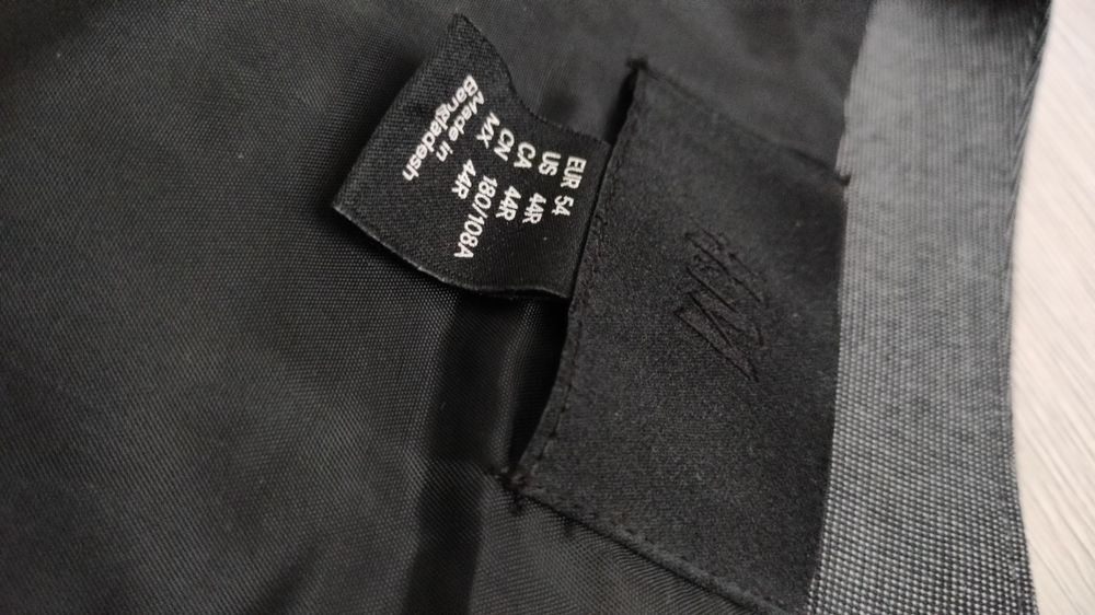Kamizelka męska garniturowa H&M r. 54 szara kratka