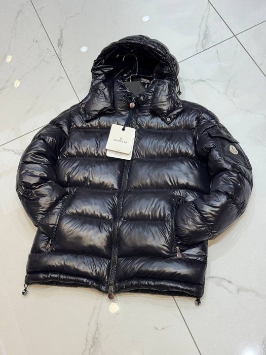 Пуховик Moncler Black Glossy/куртка монклер/moncler
