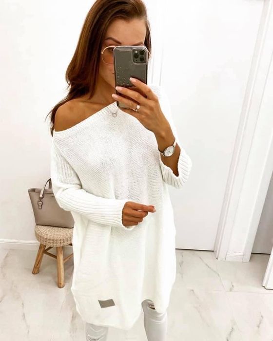 Sweter tunika sukienka dzianinowa różne kolory M L XL XXL XXXL