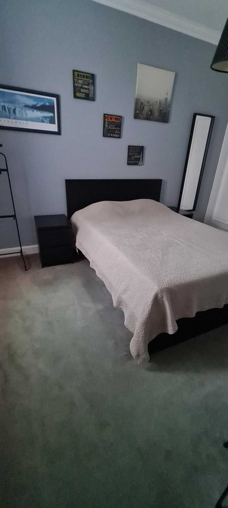 quarto preto MALM IKEA